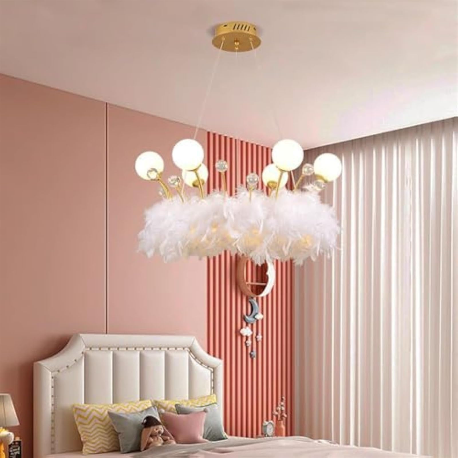 Crown Chandelier For A Little Girls Room Luxury Crystal Crown Round
