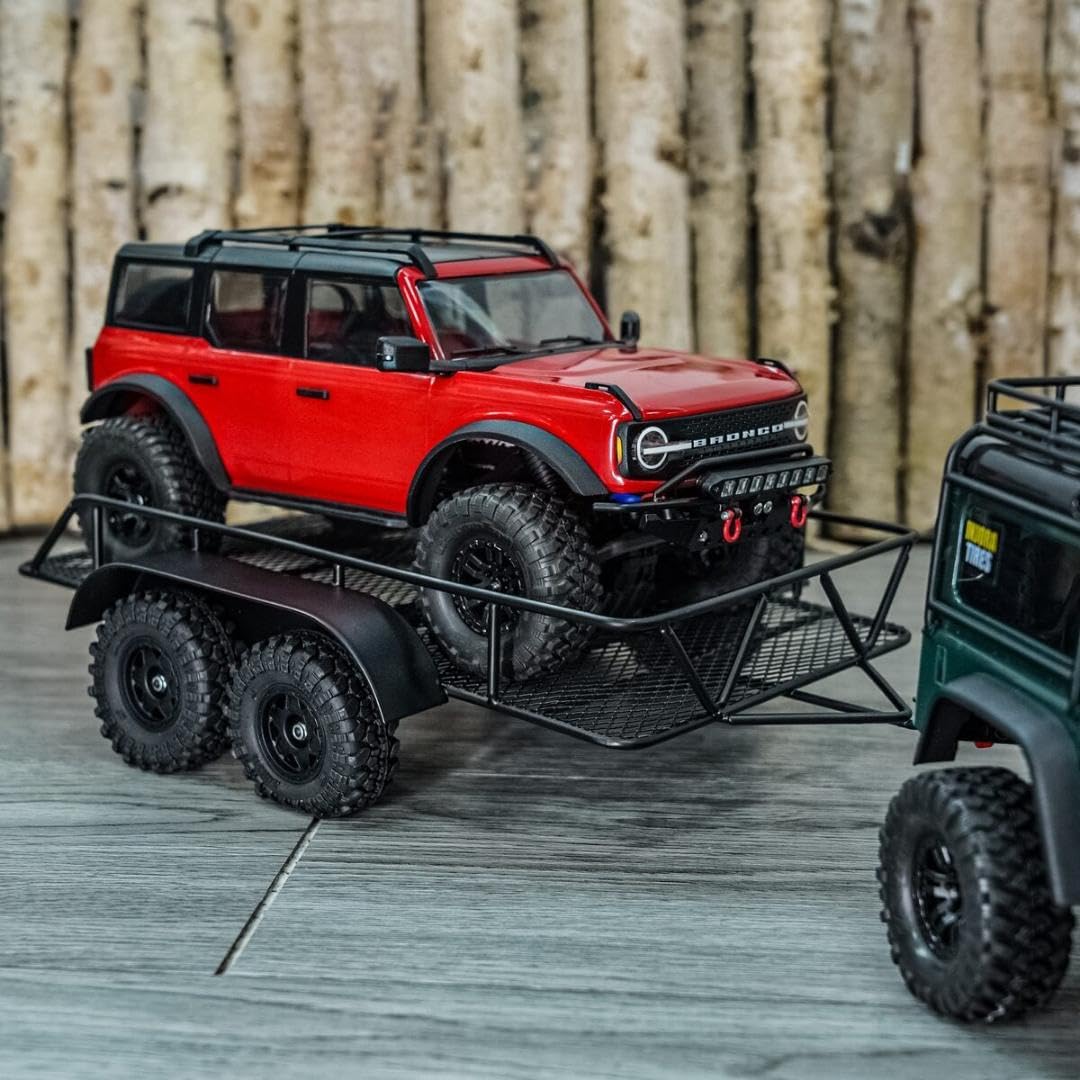 トラクサス4M、社外品リヤトレーラー付き Amazon | Traxxas トラクサス 1 18 TRX-4M用 トレーラー