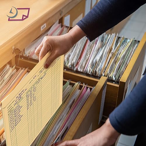 Miniatura 3 de Manila File Jacket - Carpetas de cuadros de 9-12 x 12 pulgadas, resistente, preimpresas para rastrear el progreso del paciente, fecha y hora de cita