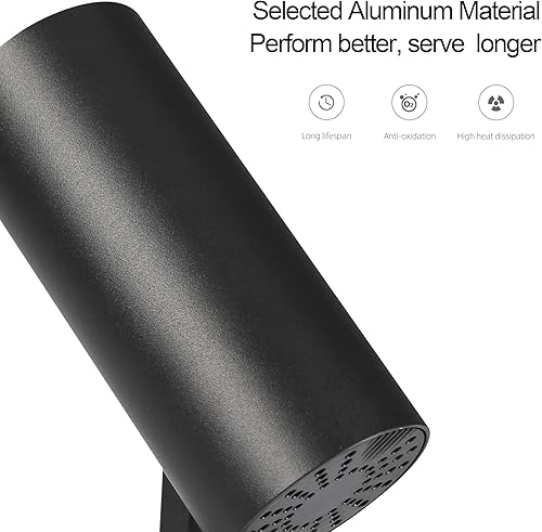 Miniatura 8 de Aisilan - Juego de 2 focos de pared ajustables con enchufe, 12 W, luz direccional moderna con interruptor de encendidoapagado, aplique LED de