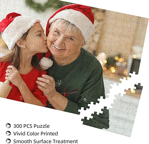 Miniatura 2 de Rompecabezas personalizado de la foto de 3005001000 piezas, rompecabezas de imágenes personalizado para adultos, adolescentes, niños, familia, boda,