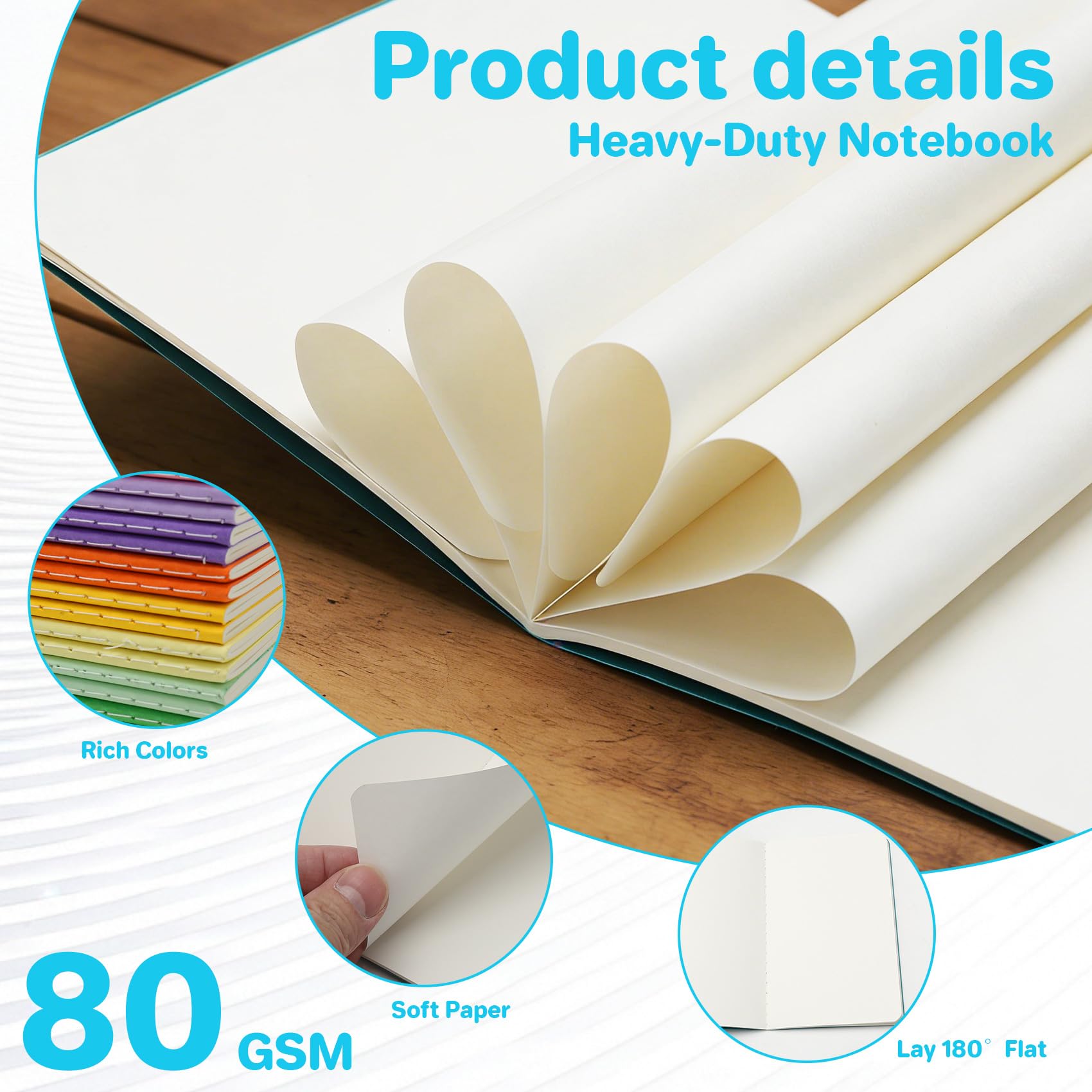 Yocdunm 32 Pcs Mini Bulk,3.5" x 5.5" Mini Journal Pocket Set,16 Color, 60 Pages Blank Paper Small Pocket Notebook Set For Writing Memos Diary Making Plans (Blank) - Image 4