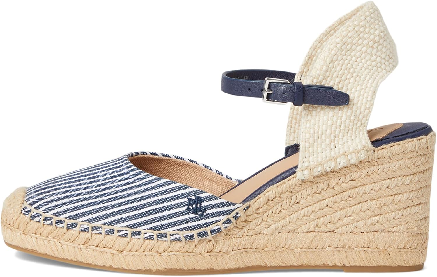 Lauren Ralph Lauren Robby Striped Canvas & Jute Espadrille