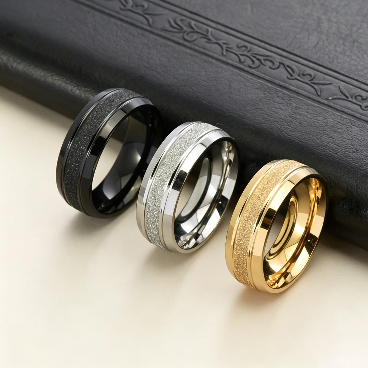 8 mm Stainless Steel Mens Wedding Band High Polish Comfort Fit Engagement Promise Rings Durable Hypoallergenic Size 7-12
