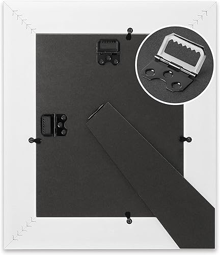 Miniatura 4 de Afuly Marcos de fotos de 8 x 10 pulgadas, marco de fotos bohemio, estilo marroquí, estilo desgastado y elegante, roble con patrón de cruz 3D, marcos