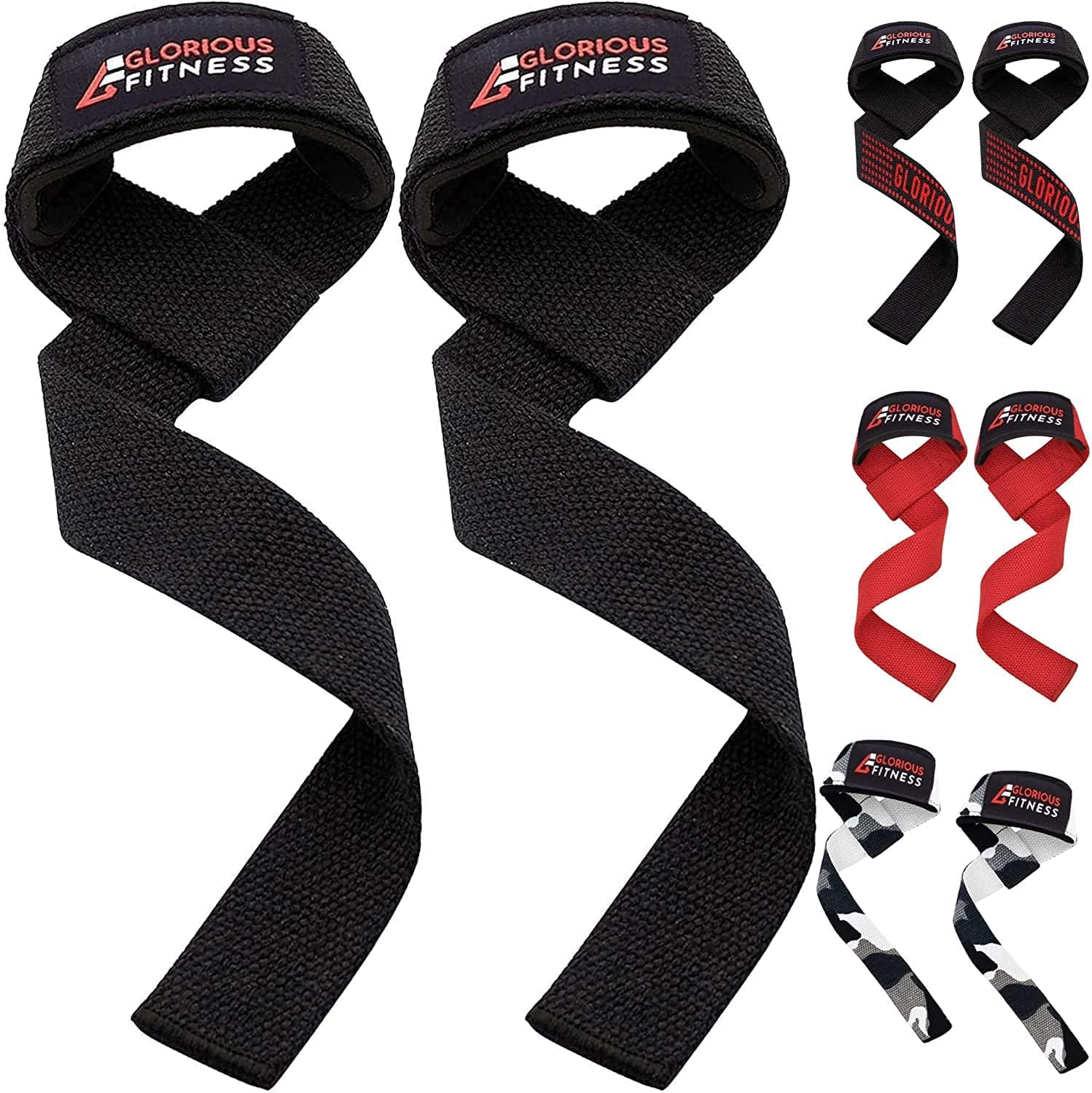 Glorious weight lifting straps neoprene padded lifting straps fitness strap & gym straps for fitness strength-training-equipment weight-lifting gym workouts bodybuilding