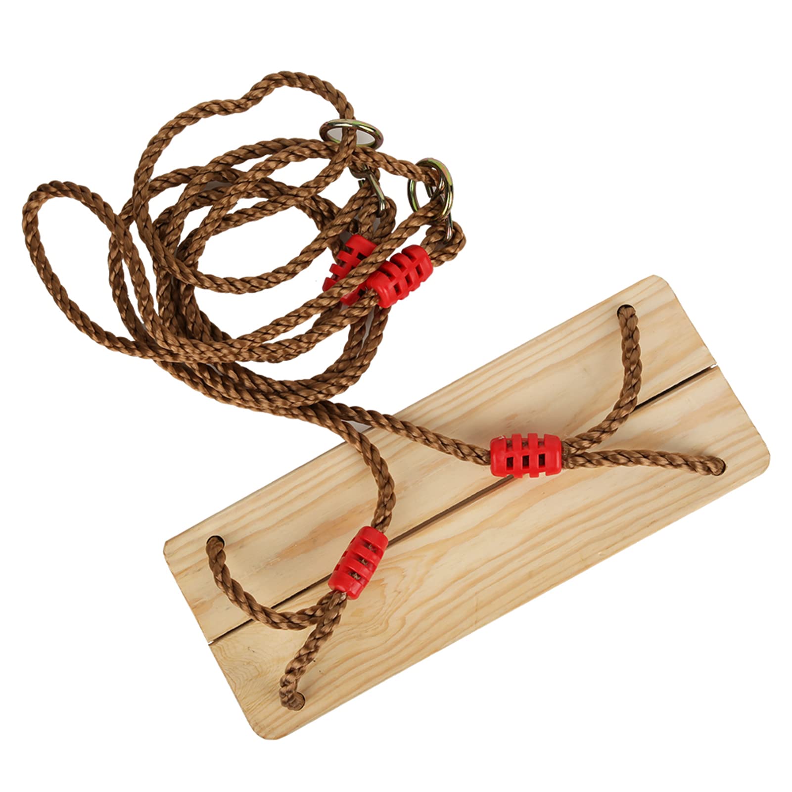 Columpio de madera para adultos y niños, cuerda ajustable incluida, madera de pino resistente para interiores y exteriores, accesorio perfecto para uso doméstico y jardín