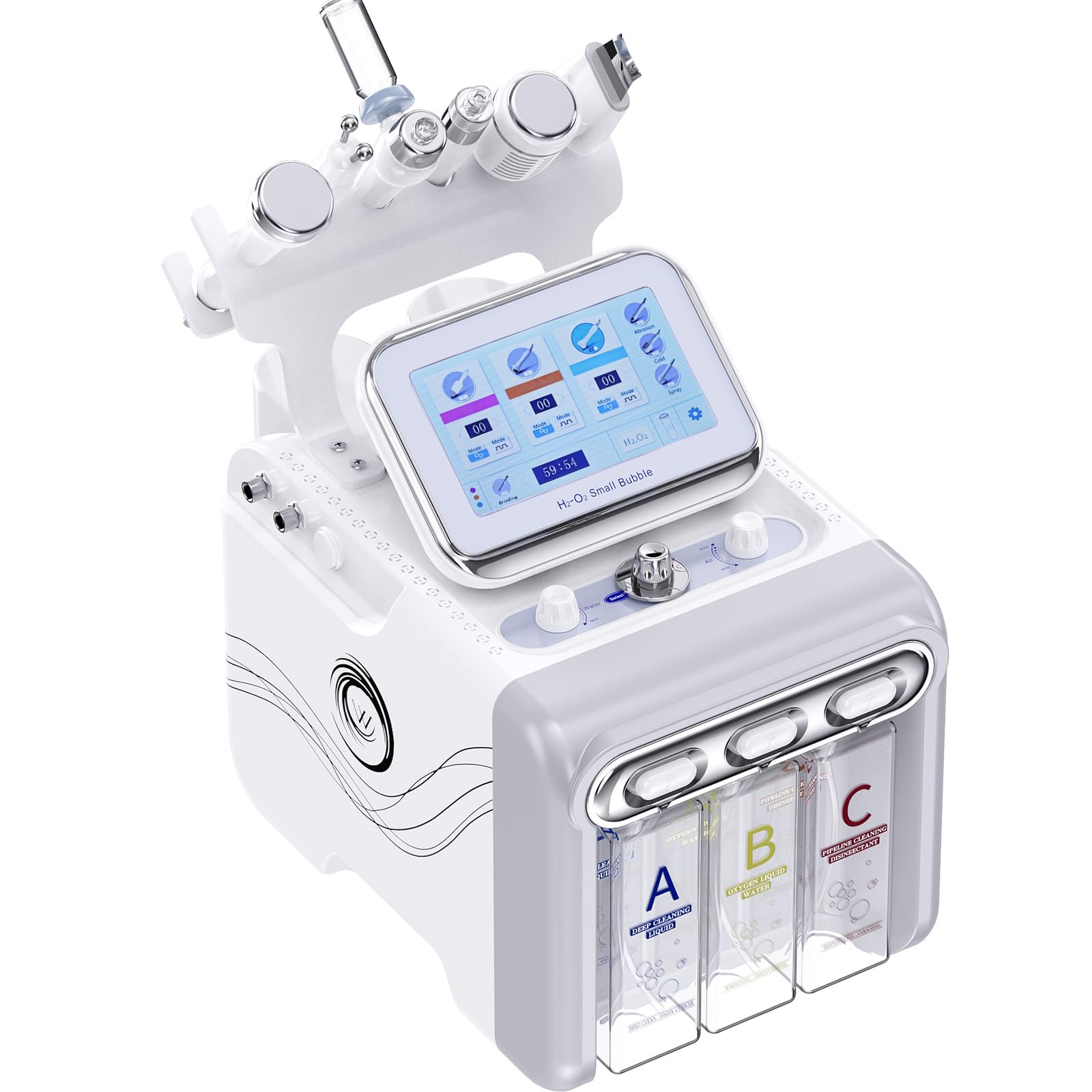 Professionell Aquafacialgerät 6 in 1 Wasserstoff-Sauerstoff-Gesichtsmaschine, Hautpflege Maschine Für Zuhause SPA
