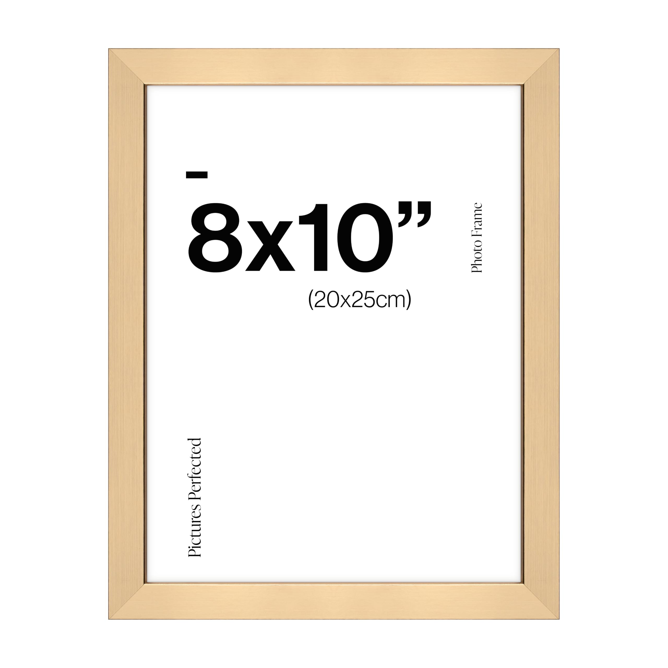 Contemporary Gold 10x8 Wooden Photo Frame for 10x8 Photos or Pictures โ image 1