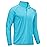 TACVASEN Long Sleeve Swim Shirts for UPF 50+ Sun Protection Running Shirts Quick Dry Rash Guard Outdoor 1/4 Zip Pullover T-Shirts Dry Fit Blue