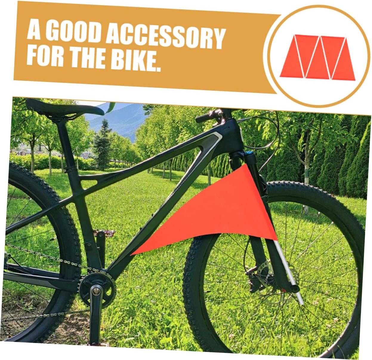 Mikikit 20pcs Safety Flag High Visibility Reflective Warning Flags for Enhanced Bike Safety Lightweight Design Easy to Install and Carry for Daily Cycling Adventures