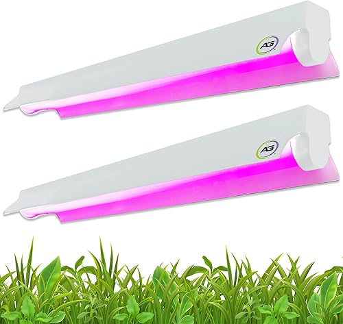 Active Grow Tira de luz LED integrada T5 de 2 pies, luces de cultivo T5 para plantas de interior, flores, frutas, plantas tropicales y germinación,