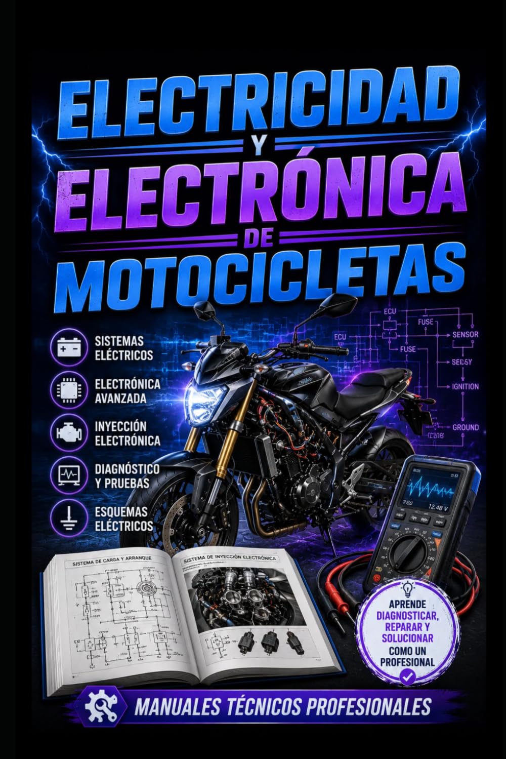 Electricidad y Electrónica de Motocicletas: Manuales Técnicos Profesionales (Biblioteca profesional de mecánica de motos)