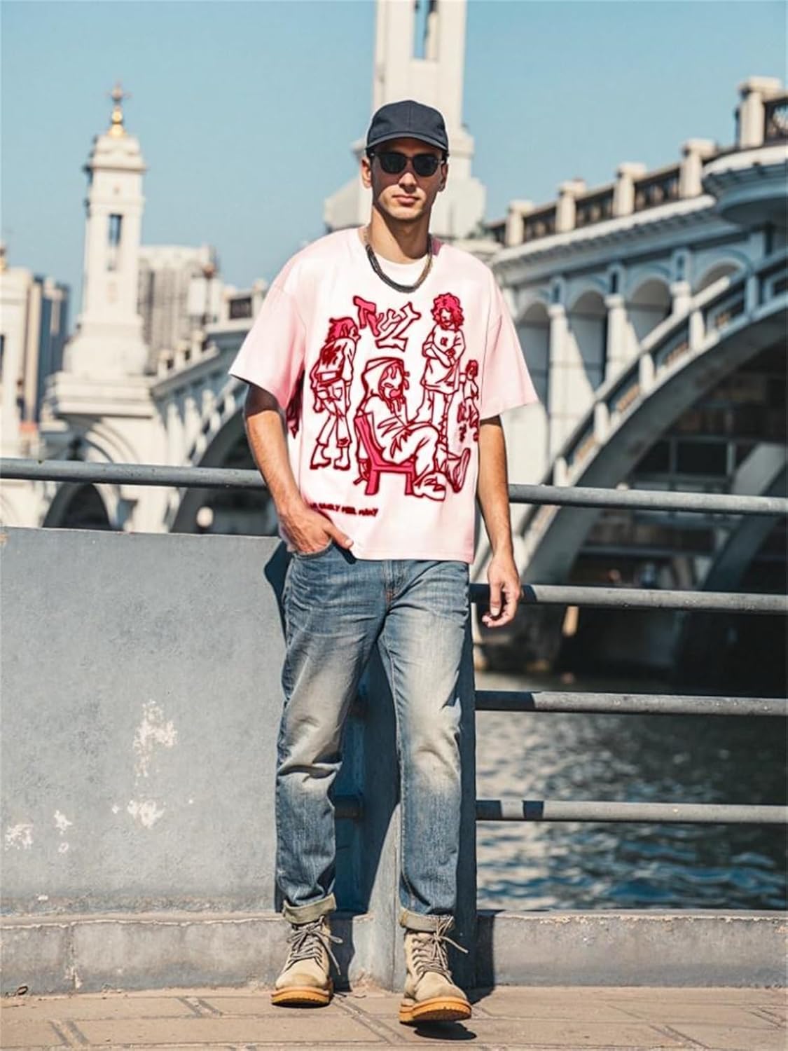 Oversized Graphic Tees for Women Y2k Men Streetwear Harajuku T-Shirts Vintage Tees - Image 5