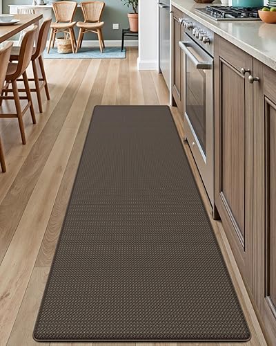 DEXI Alfombra de cocina anti-fatiga, antideslizante, acolchada, cómoda, de pie, impermeable y a prueba de aceite, fácil de limpiar, 17 x 59
