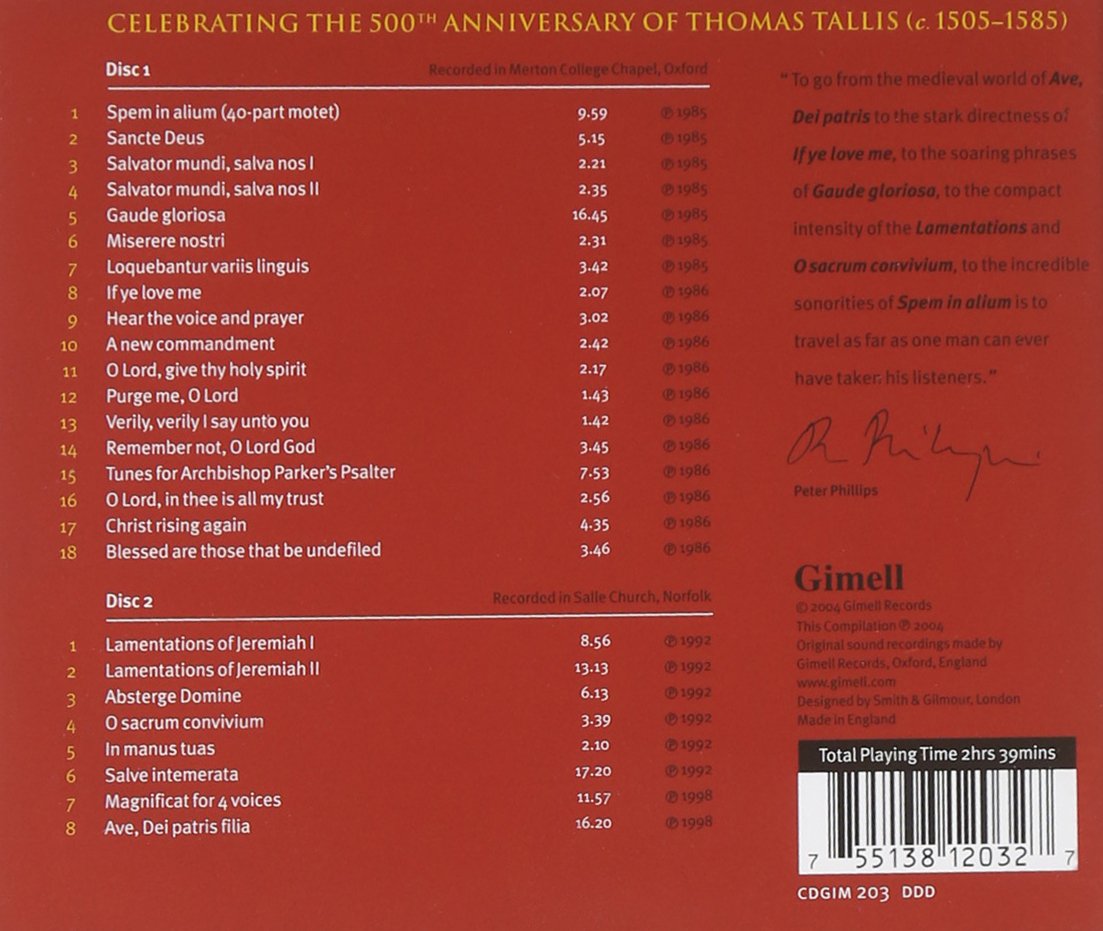Thomas Tallis: Spem In Alium