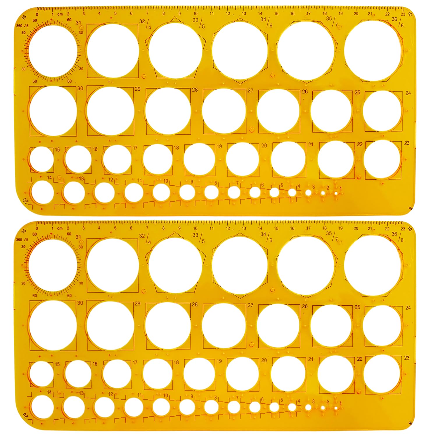 REEKNOKOL 2-Pack Geometric Stencil Set