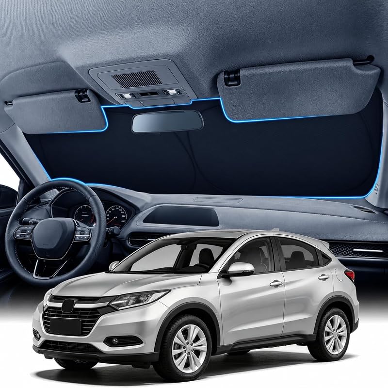 Protetor Solar para Para-brisa Zanch para Honda HR-V 2023–2026, Dobrável, 7 Camadas, Encaixe Específico