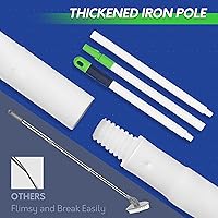 Vista 6 de BOOMJOY Cepillo de limpieza de ducha 4 en 1, juego de limpiador extensible de 58 pulgadas para bañera y azulejos, cepillo de lechada con mango