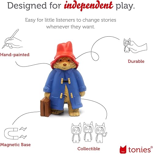 Miniatura 3 de Tonies Paddington Bear - Figura de juguete de audio de un oso llamado Paddington y otras historias por Michael Bond, narrada por Celebrity Voices