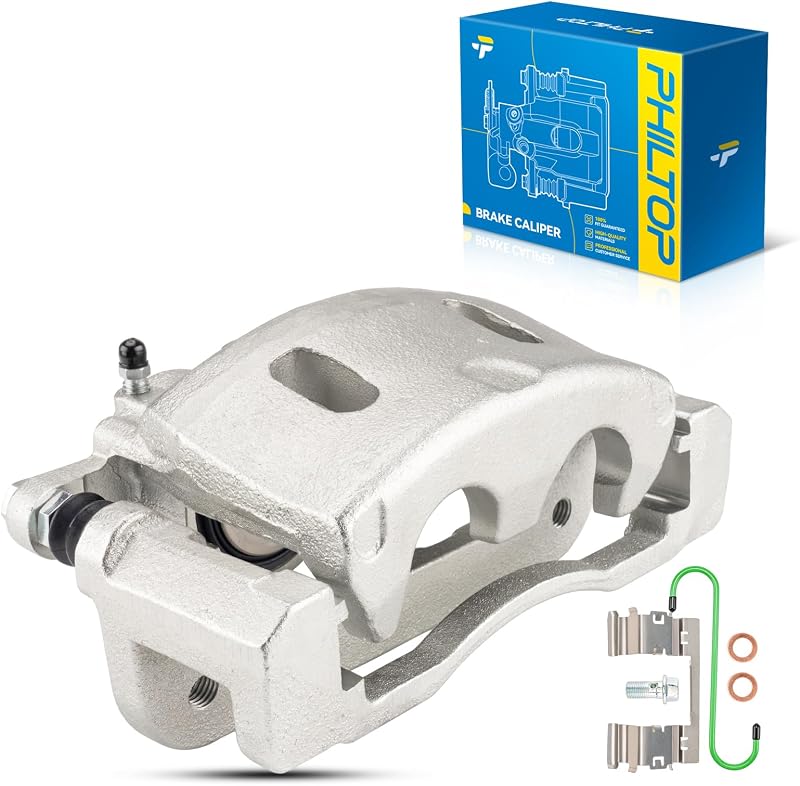 Pinça de freio dianteira esquerda PHILTOP para Chevrolet Silverado 1500 e outros modelos GM – 1 unidade sem pastilhas