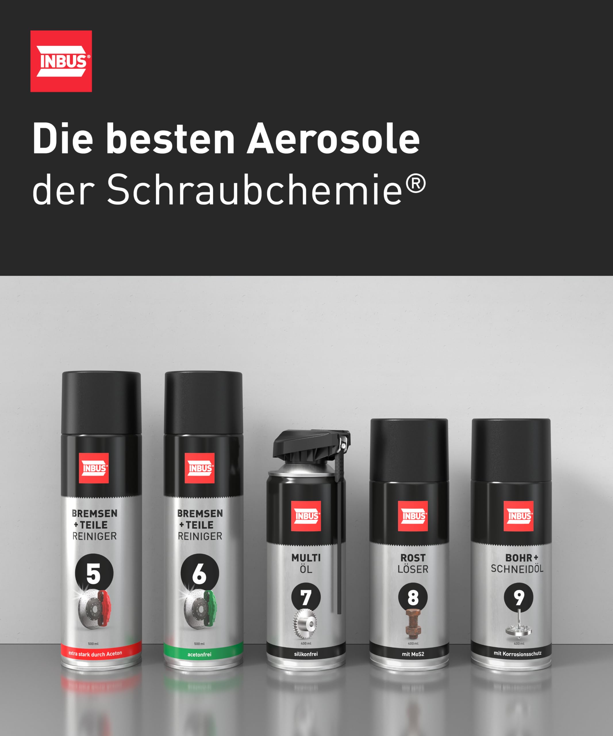 INBUS® Rostlöser (mit MoS2), 24× 400ml (F-75794) | Made in Germany. Nr. 8 der Schraubchemie®