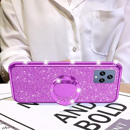 Miniatura 8 de Funda para T-Mobile Revvl 6 5G (no Revvl 6 Pro), Funda para T-Mobile T Phone 5GRevvl 6X Niñas Mujeres Glitter Linda Cubierta Transparente de