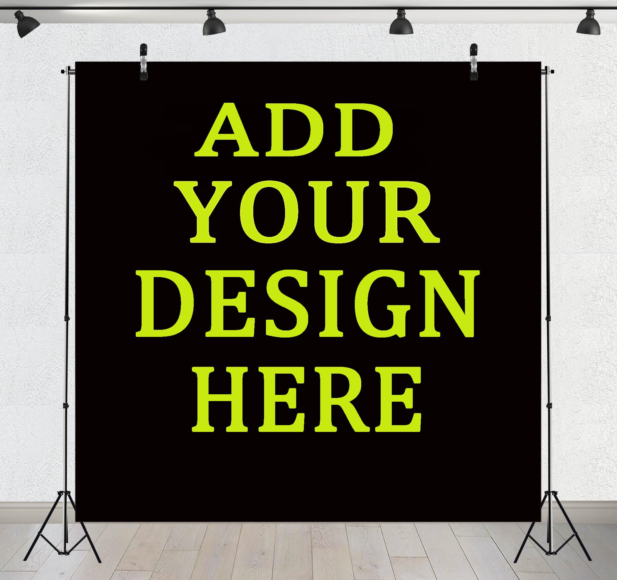 Loccor 6x6ft Fabric Personalized Custom Backdrop Customized Photo Backdrop Upload Your Own Image Picture Text or Logo for a Unique Wall Hanging