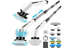 Electric Spin Scrubber Brush with Long Handle for Cars