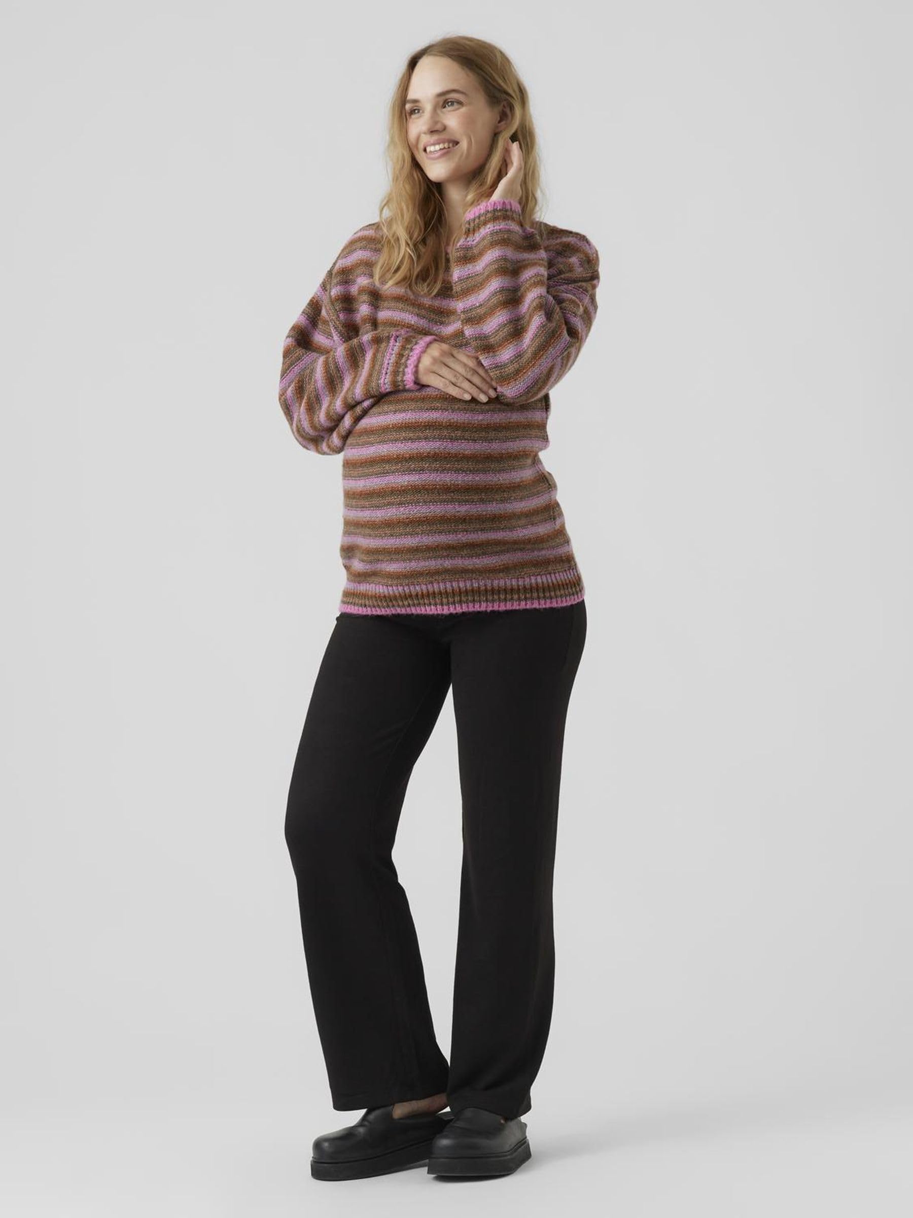 MAMALICIOUS Mamma Licious MLSANDRA - Maglione premaman femminile, glicine, M