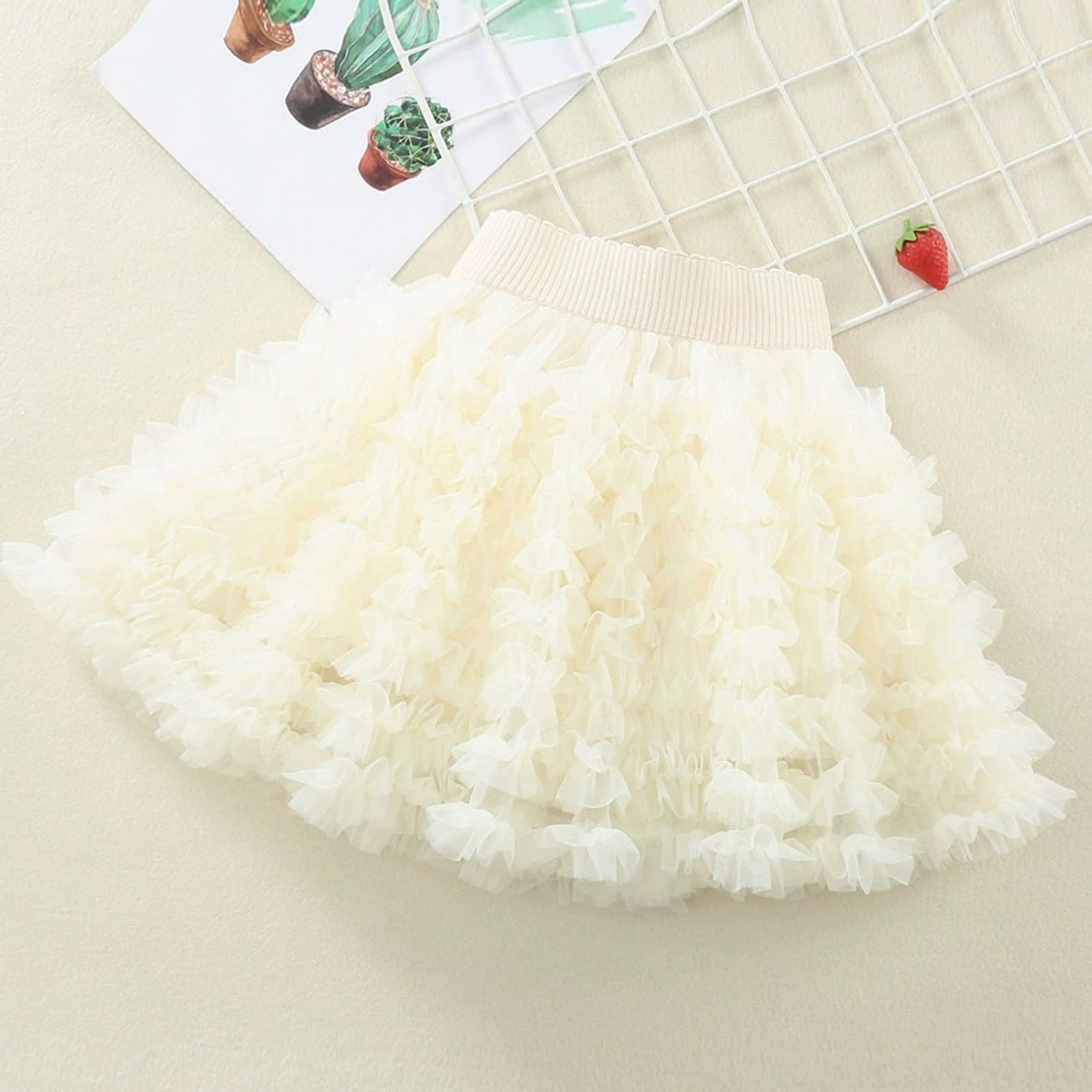 Falda tutú para niñas, falda de tul con volantes en capas, para cumpleaños, princesa, fiesta temática, minifalda, festival, baile, enaguas