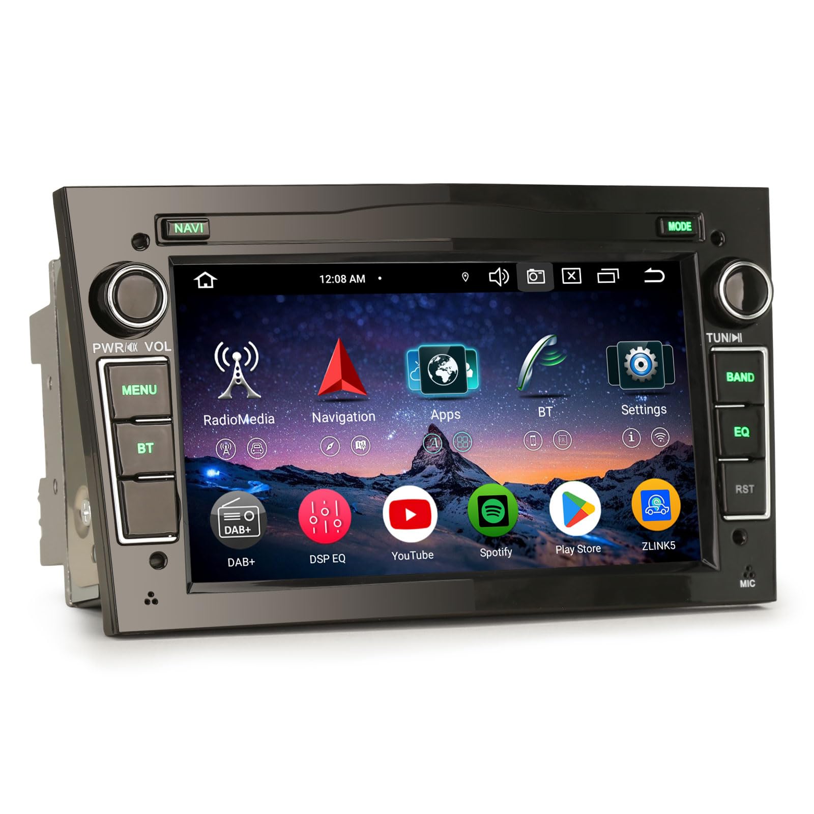 Erisin 7" Android 16 Opel Astra H Corsa C/D Antara Vivaro Zafira Autoradio | Opel Autoradio Bluetooth CarPlay Android Auto GPS Navi WiFi 4G DSP DAB+ OBD2 RDS USB TPMS Canbus Touchscreen 8-Kern 4GB+64GB