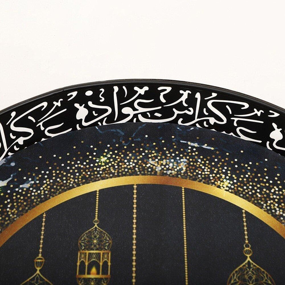 Alipis Ramadan Eid Mubarak Dessert Dienblad Metalen Plaat Lade Voor