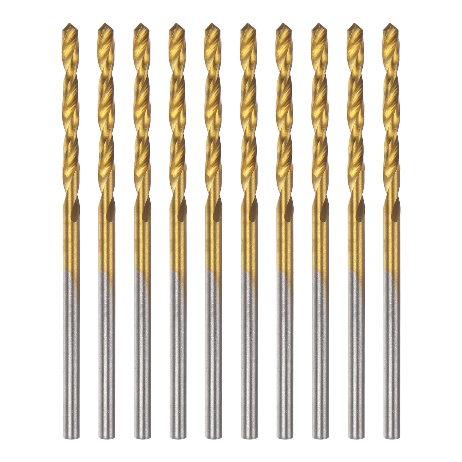 HARFINGTON 10pcs Brad Point Drill Bit 2mm(5/64") Dia Straight Round Shank Drill Metric Brad Point Spiral Twist Drill Bits for Carpenter Woodworking