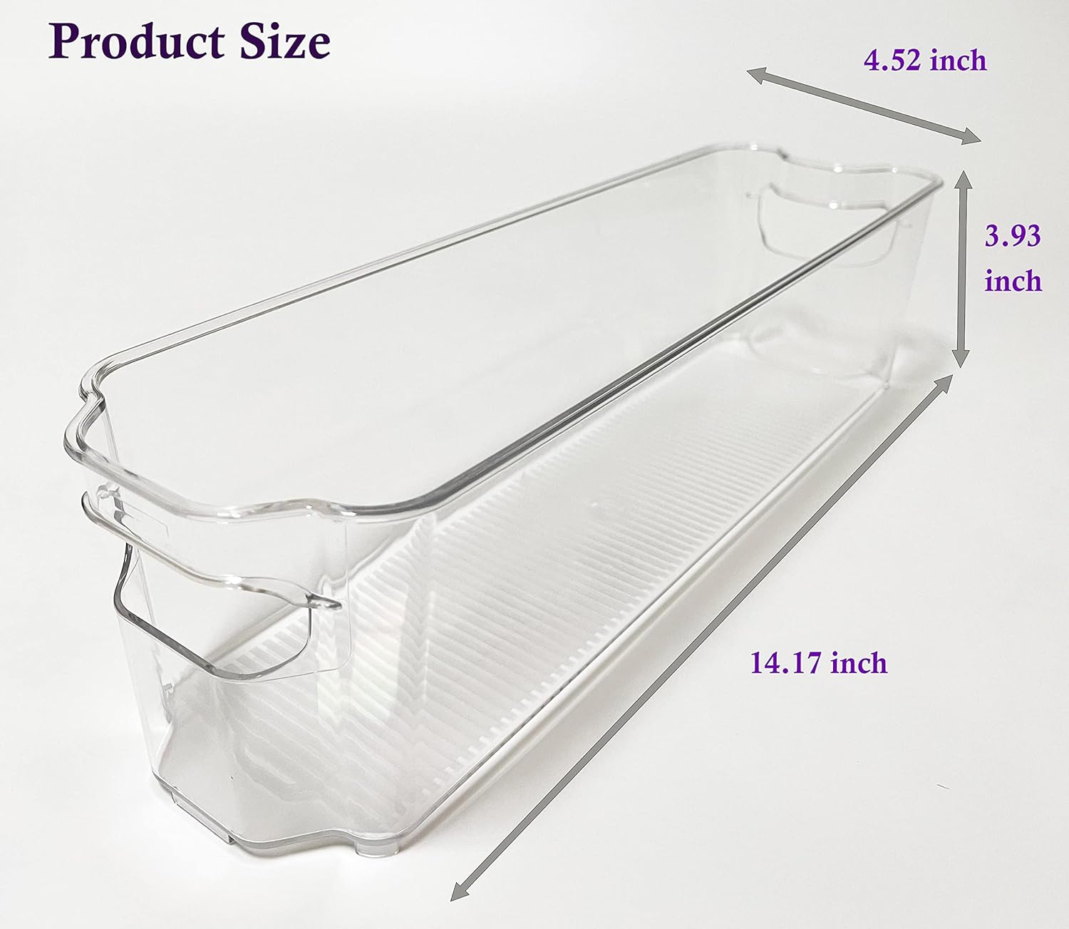 Buy Refrigerator Organizer Bins BOPEY Clear Plastic Bins For Fridge