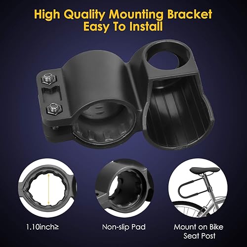 Miniatura 5 de Candado en U para bicicleta, combinación de alta resistencia, grillete de bloqueo en U, cable de seguridad de 4 pies de longitud con soporte de