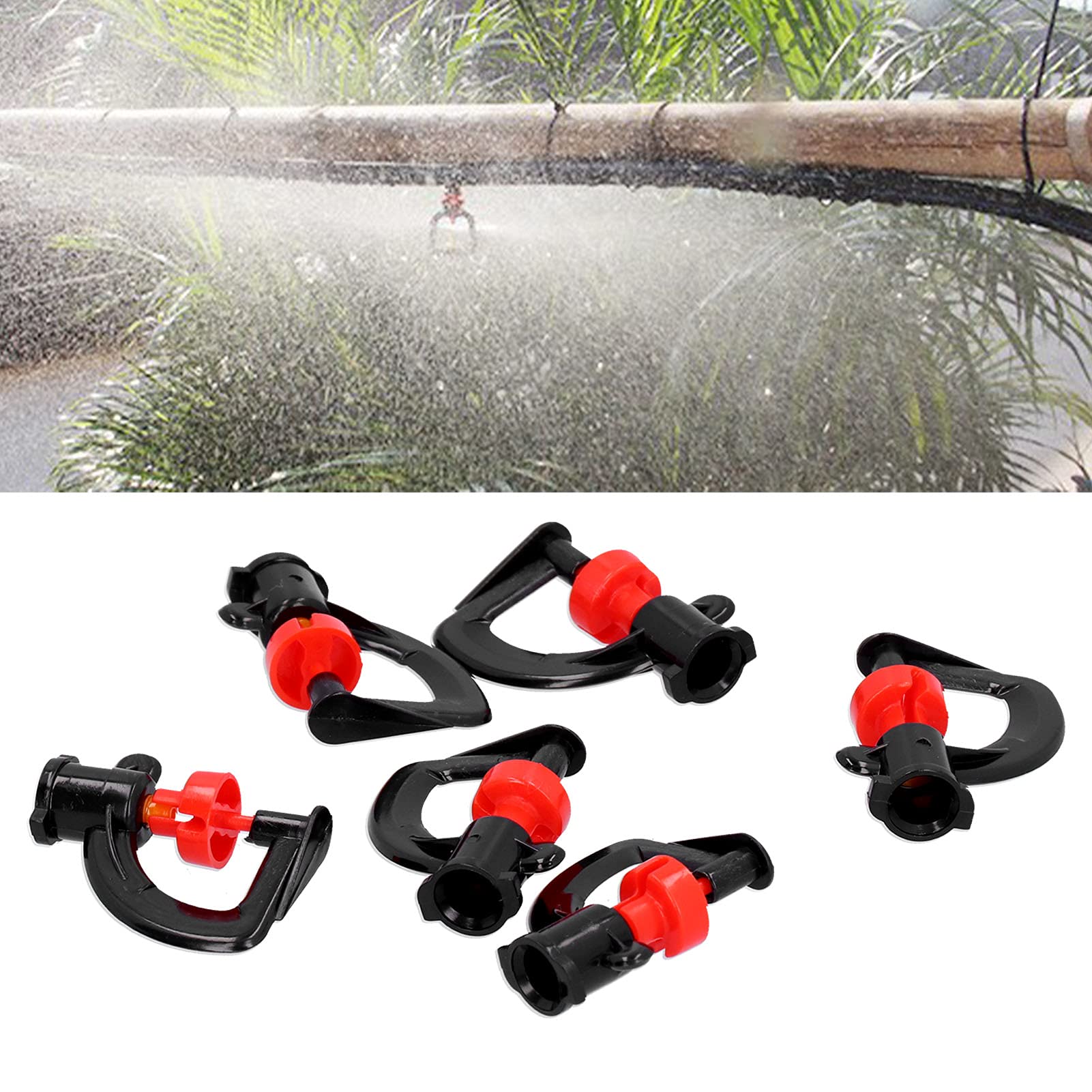 30PCS G Type Rotating Spray Nozzle Hanging Sprinkler Atomizing Nozzle for Garden Greenhouse Lawn Watering Drip Tip Atomizer