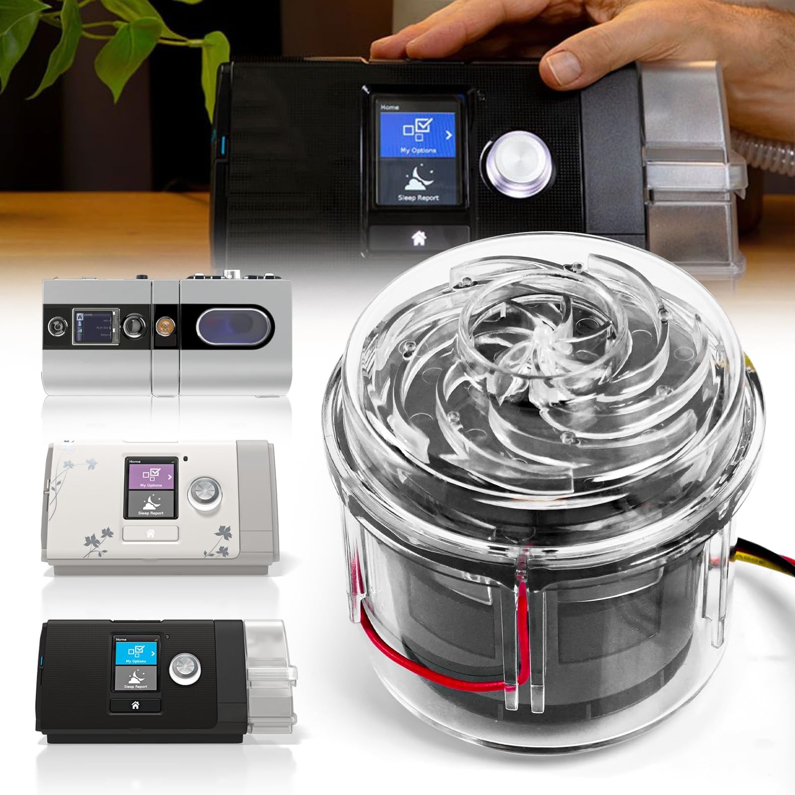 Silnik CPAP, pompa z silnikiem dmuchawy, kompatybilna ze wszystkimi seriami S9/S10 # pasuje do pompy CPAP AirSense 10 / AirSense 10 BiPap/Airstart/AirCurve 10