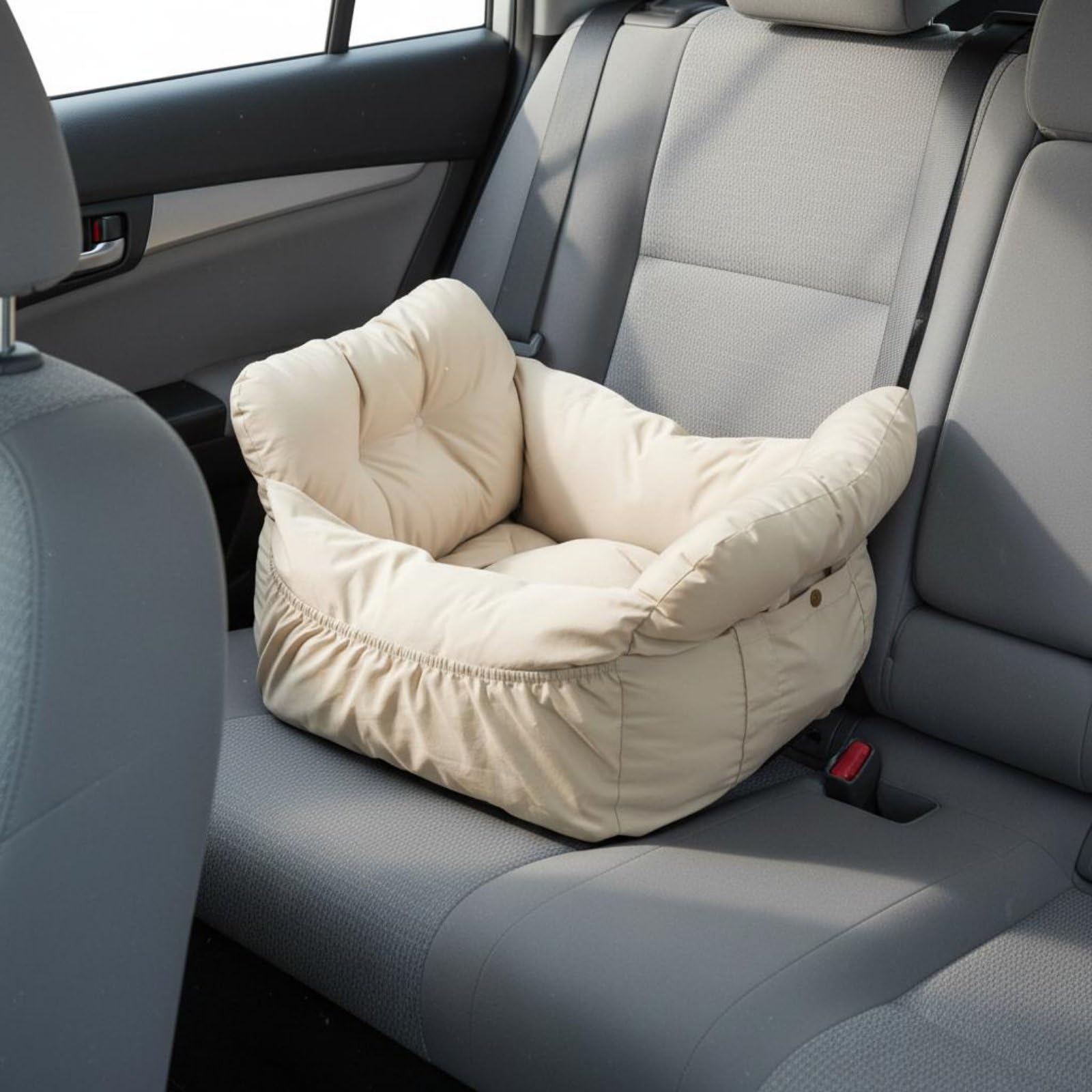 Industrial Sofa Hundesofa Tragetasche Reisebett Kissen mit Wasserabweisender Oberfläche für Tiertransport Auto Wohnzimmer, Grau