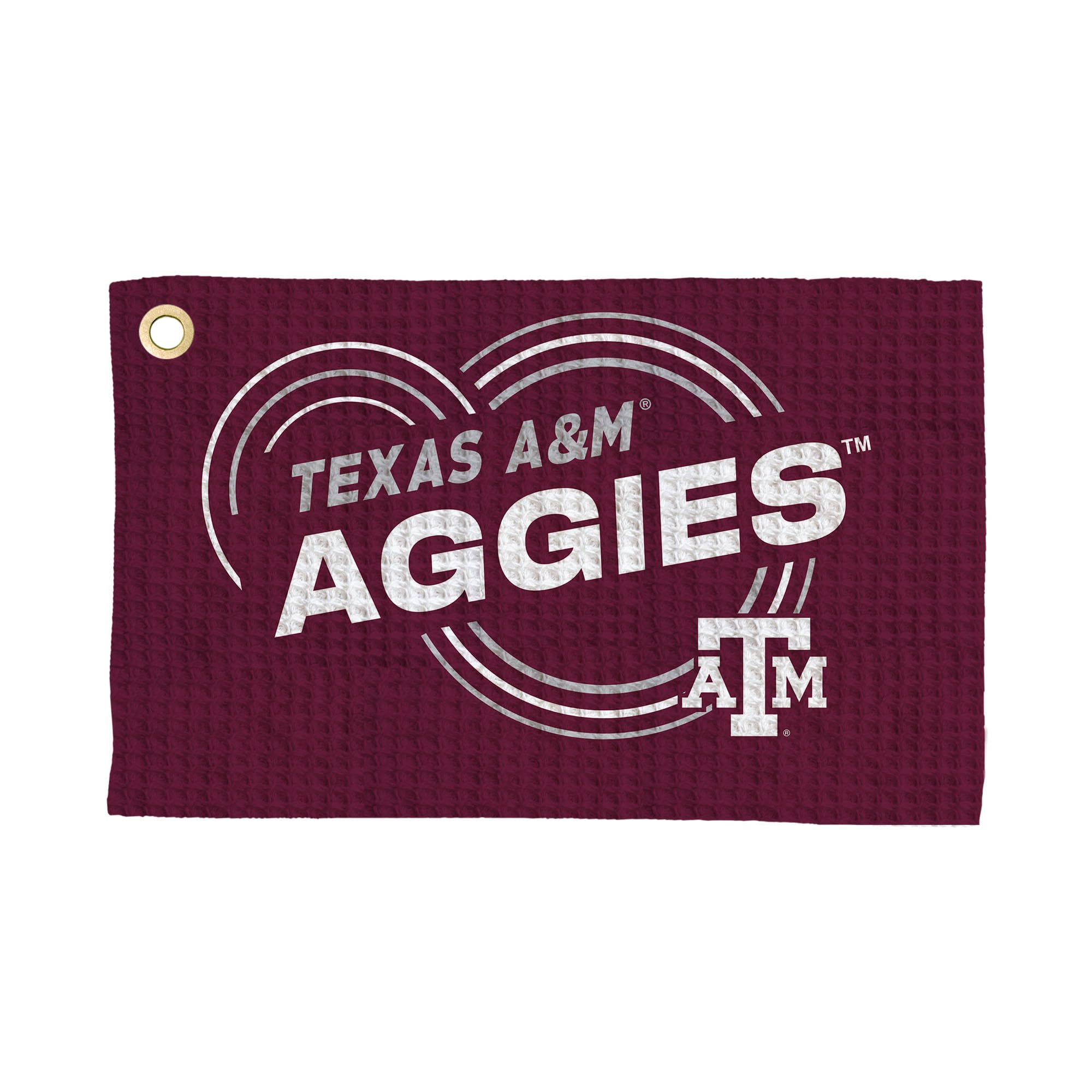 Texas A&M University Aggies NCAA Droplets Waffle Fan Towel 16x25 inches