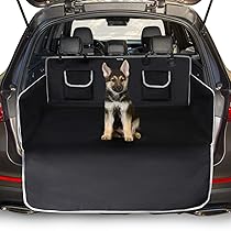 Toozey Telo Auto per Cani – 208 * 138 Coperta Universale Antiscivolo per Cani con Protezione Laterale e Paraurti, Impermeabile, Antivegetativa, Robusto Telo Auto per Cani, Facile da Pulire, Nero-XL