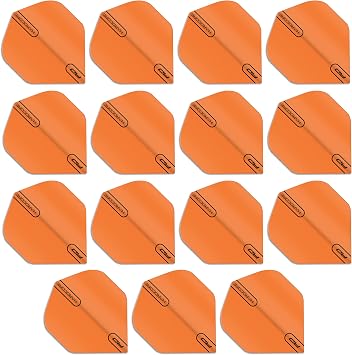 RED DRAGON Hardcore XT Standard Dart Flights - Extra Thick 100 Micron Replacement Flights for Stable Throwing Performance - 15 Flights 5 Sets