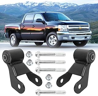 ZhiSheng 722-029 Rear Rearward Leaf Spring Shackle 2Pcs Fit for Chevy GMC Avalanche 2500 Silverado 1500 Sierra 1500 HD Silverado 2500 Silverado 2500 HD Suburban 2500 Yukon XL 2500 Replaces 22820716