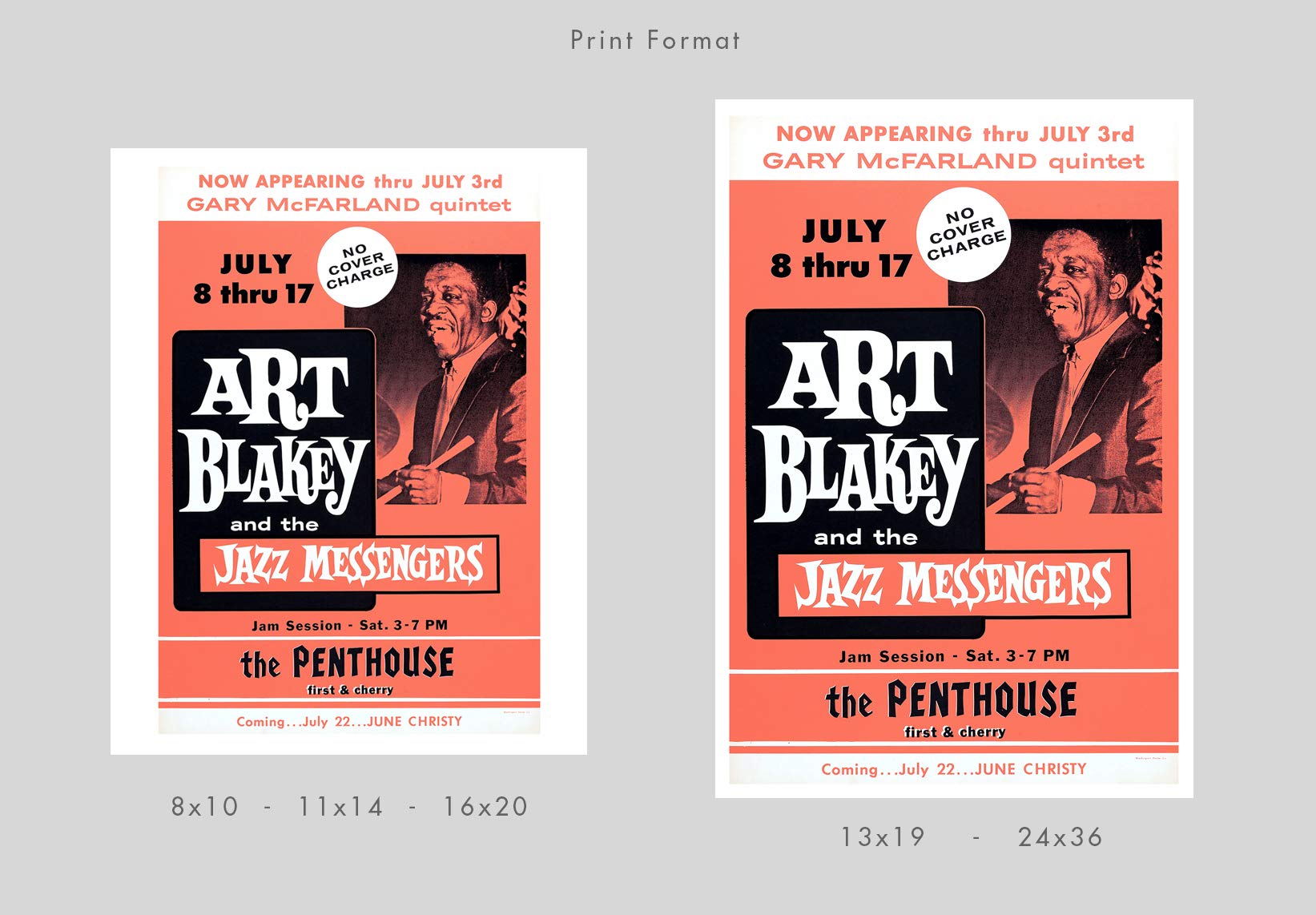 Amazon.com: Art Blakey and the Jazz Messengers - Concert Poster