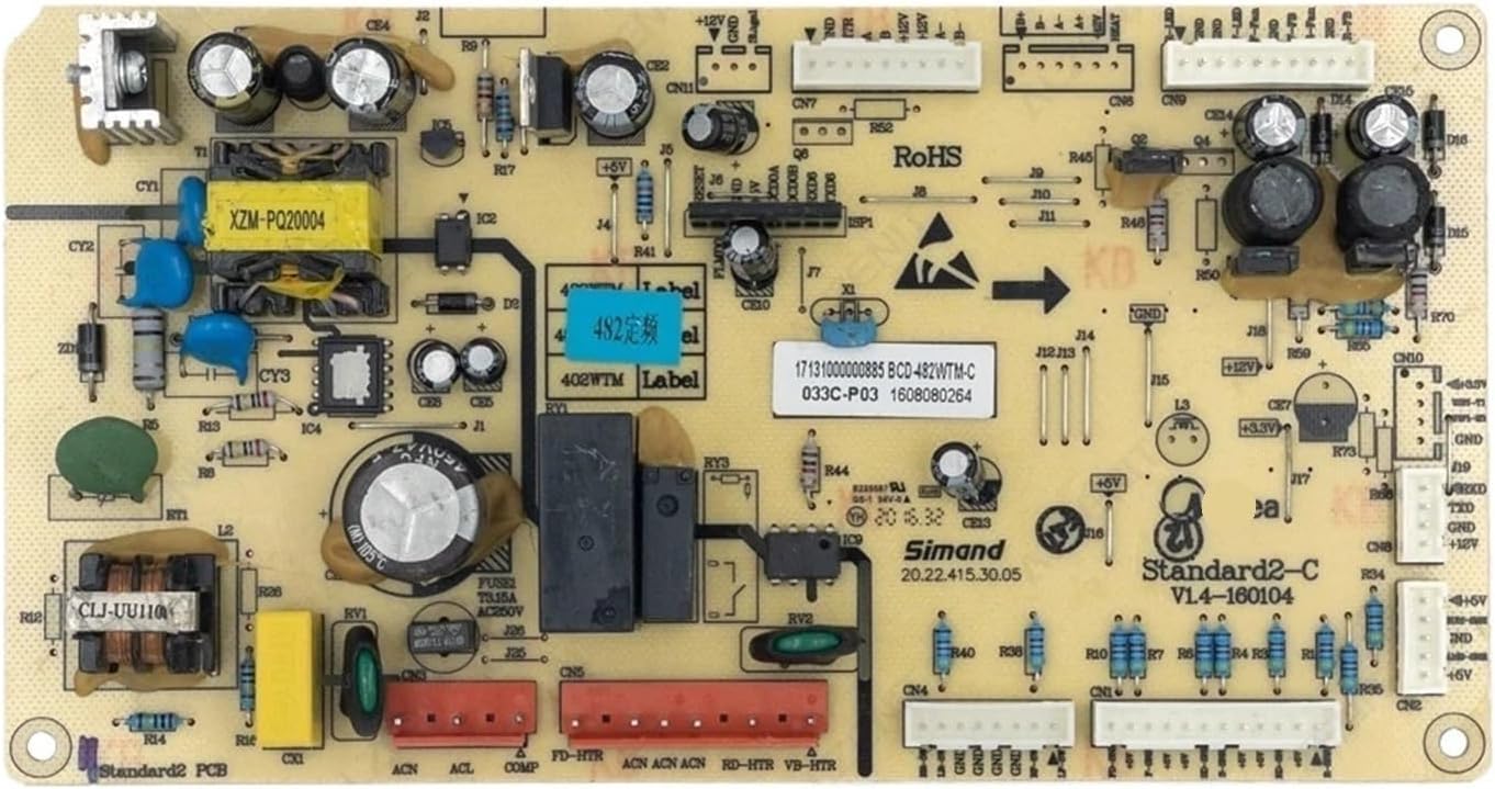 Close-up top view of the XCHANG Refrigerator Control Board