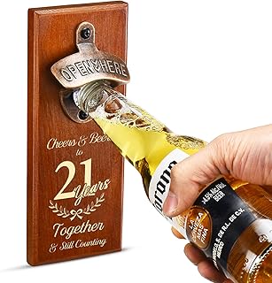 21st Wedding Keepsake for Him, 21 Years Marriage Gift for Husband, Brass Anniversary Present