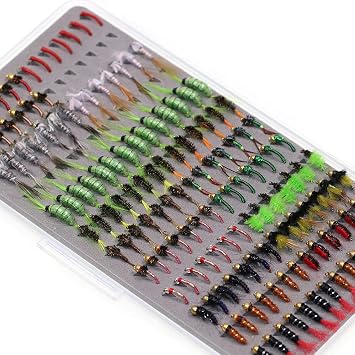 Fly Fishing Flies Assortment, 147pcs/133pcs/126pcs Fly Fishing Lures, Dry/Wet/Nymph/Streamer Flies, Trout/Panfish/Bass Fishing