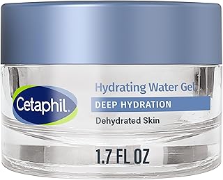 Deep Hydration Skin Restoring Water Gel with Hyaluronic and Polyglutamic Acid, Face Moisturizer, 72 Hour Hydration, For Dry, Dehydrated Sensitive Skin, Fragrance Free, 1.7 oz, Fragrance Free