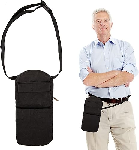 Soporte para bolsa de drenaje de orina, fundas para bolsas de catéter con correa ajustable para la cintura y cubierta de tubo de catéter, funda para