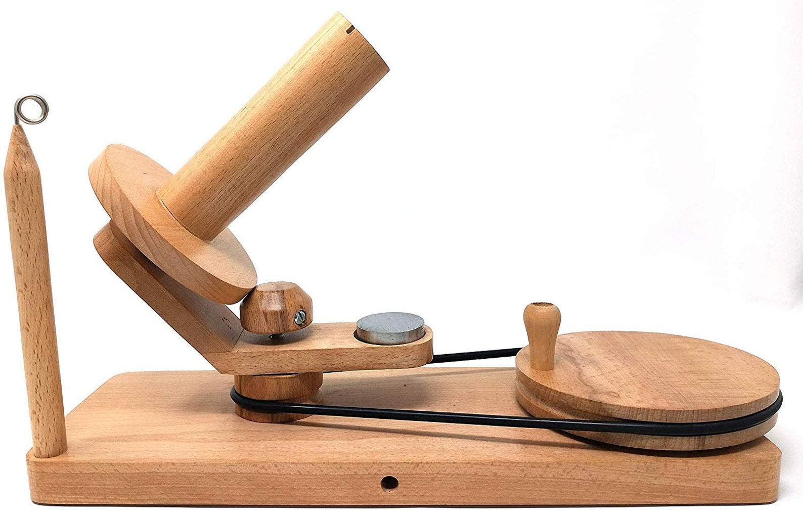 Holzgarnwickler | Buchenholz Garnwickler | Handbetriebener Garnknäuelwickler aus Holz – große Größe, ideal für robustes Häkel- und Strickzubehör